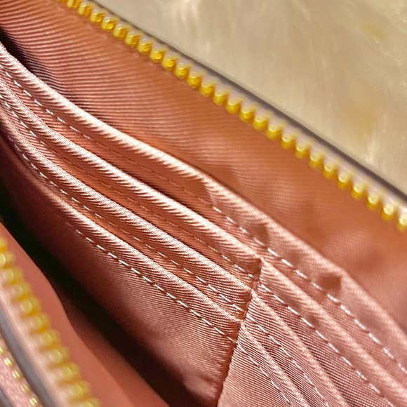 Coach Powder Pink Mollie Signature Tote with a matching Double Zip Wristlet - Picture 5 of 8